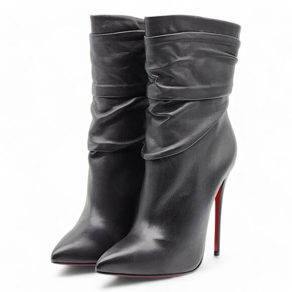 Christian Louboutin Ishtar 120 Stiletto Boots - Leather - Black 35.5 5 US $1995 - Picture 2 of 7